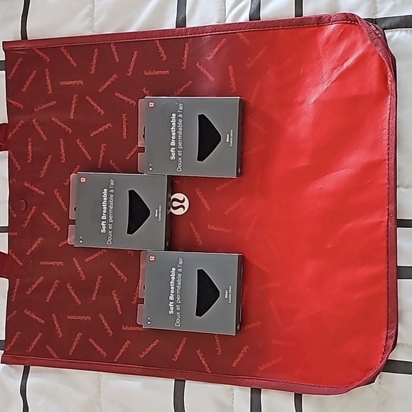 * NWT Set of 3 SMALL Lululemon Bikini SMALL Bundle in BLACK Soft Breathable - Picture 1 of 6